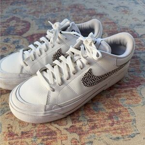Nike White and Brown Women's Sneakers